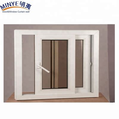 Бюджетно-приемлемые пластиковые рамы UPVC скользящие окна с горизонтальным открытием
