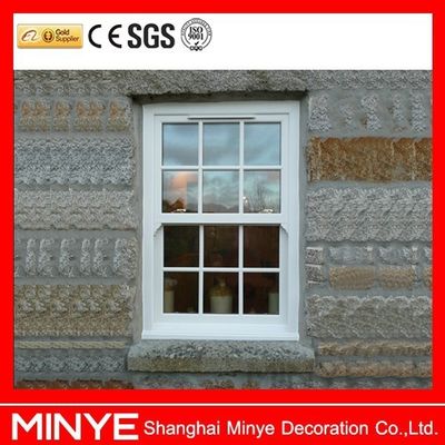 Противоветровые UPVC/PVC вертикальные стеклянные оконные решетки