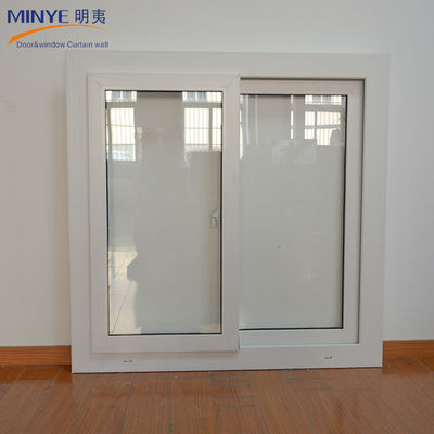 REHAU PVC Сдвижное окно Настраиваемое и долговечное с решеткой из нержавеющей стали