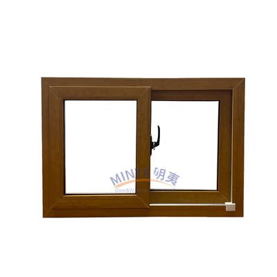 Настраиваемые скользящие окна UPVC с горизонтальным открытием и цветовым выбором