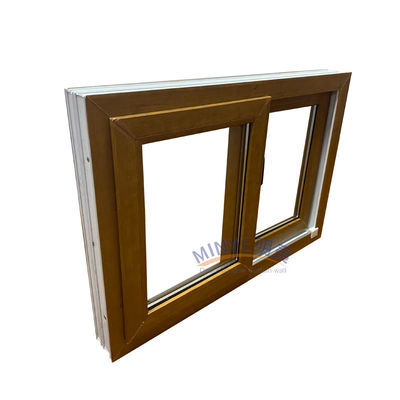 Настраиваемые скользящие окна UPVC с горизонтальным открытием и цветовым выбором