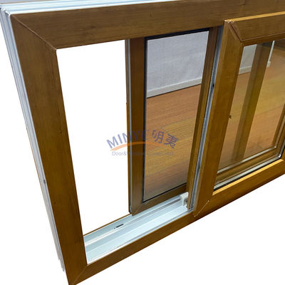Настраиваемые скользящие окна UPVC с горизонтальным открытием и цветовым выбором