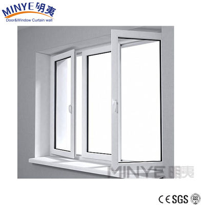 Вертикальный формат открытия UPVC рама и стекло теплоизоляция звукоизоляционные окна