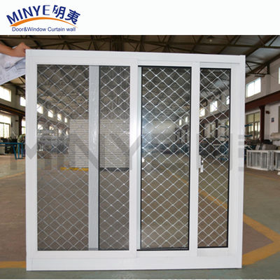 Инновационные индивидуальные цвета Убийца шума PVC/UPVC Сдвижное окно с дизайном решетки