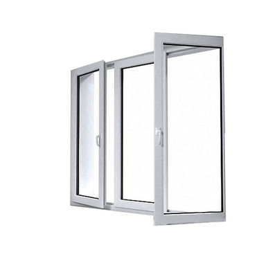 UPVC/PVC Casement Windows Design для туалетной стойкости ветра 3500pa Swing Open Style