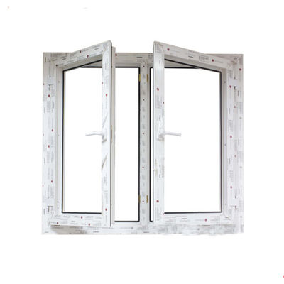 UPVC/PVC Casement Windows Design для туалетной стойкости ветра 3500pa Swing Open Style