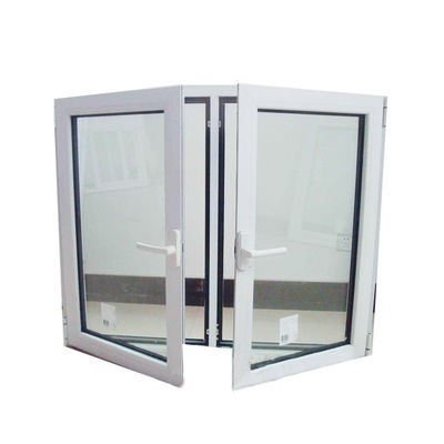 UPVC/PVC Casement Windows Design для туалетной стойкости ветра 3500pa Swing Open Style