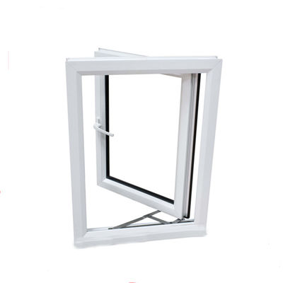 UPVC/PVC Casement Windows Design для туалетной стойкости ветра 3500pa Swing Open Style