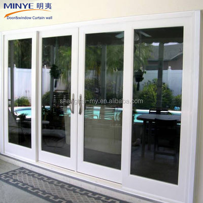 Современный дизайн Внешняя водонепроницаемая UPVC ПВХ французская стеклянная дверь для вилл
