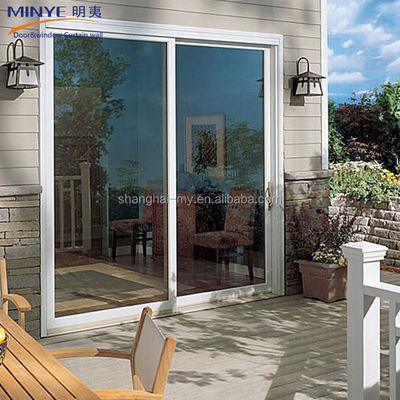 Современный дизайн Внешняя водонепроницаемая UPVC ПВХ французская стеклянная дверь для вилл