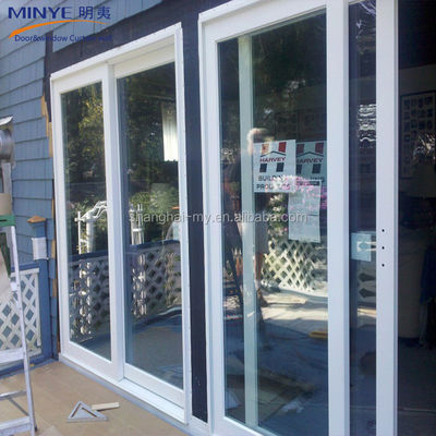 Современный дизайн Внешняя водонепроницаемая UPVC ПВХ французская стеклянная дверь для вилл