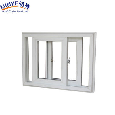 Звукоизоляционный пластиковый каркас UPVC/PVC Сдвижные окна с двойным остеклением деревянного цвета