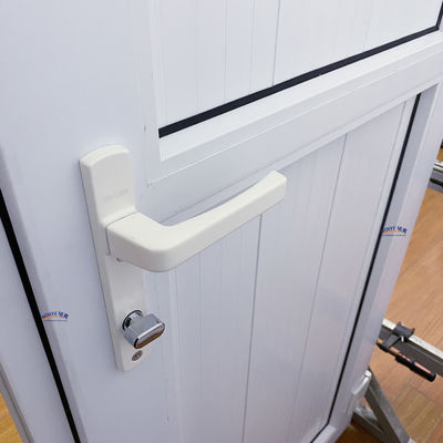 Двойная закаленная стекла французский стиль UPVC вертикальная дверь с застежкой для дверей из ПВХ экспортер