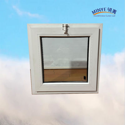 Двойное закаленное стекло UPVC наклонное окно в современном стиле для Австралии Пластиковая рама