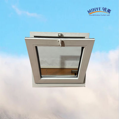 Двойное закаленное стекло UPVC наклонное окно в современном стиле для Австралии Пластиковая рама