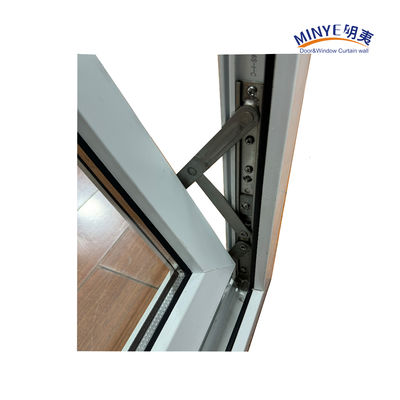Двойное закаленное стекло UPVC наклонное окно в современном стиле для Австралии Пластиковая рама