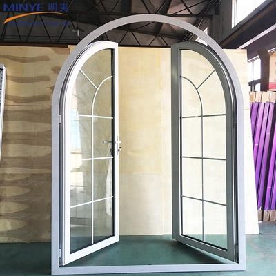 Немецкое оборудование и материал из алюминиевого сплава, используемый для UPVC French Arched Doors