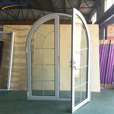 Немецкое оборудование и материал из алюминиевого сплава, используемый для UPVC French Arched Doors