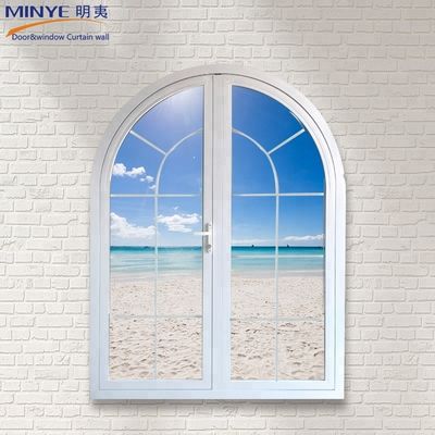 Немецкое оборудование и материал из алюминиевого сплава, используемый для UPVC French Arched Doors