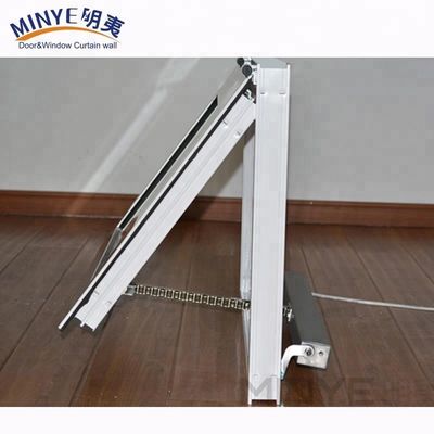 Открытый обычный профиль ПВХ, цветовой настройка, UPVC/PVC горизонтально поворачиваемые одноподвесные окна