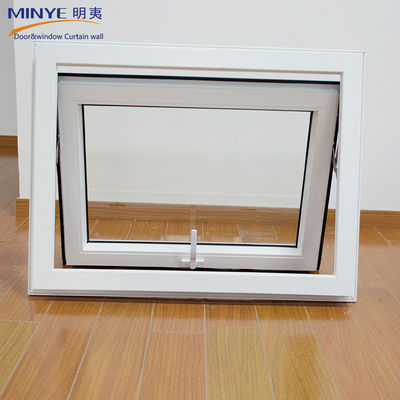 Открытый обычный профиль ПВХ, цветовой настройка, UPVC/PVC горизонтально поворачиваемые одноподвесные окна