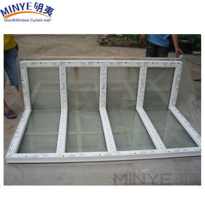 Бесшовные угловые окна с UPVC рамой 90 градусов усиленный алюминий/PVC окно