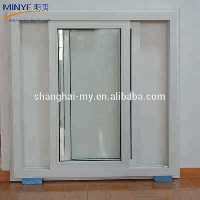Сдвижные Upvc двойные стеклянные оконные решетки в стеклянную интеграцию для легкого обслуживания