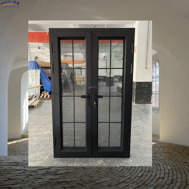 Алюминиевая дверь из алюминиевого сплава для современного дизайна и борьбы с насекомыми