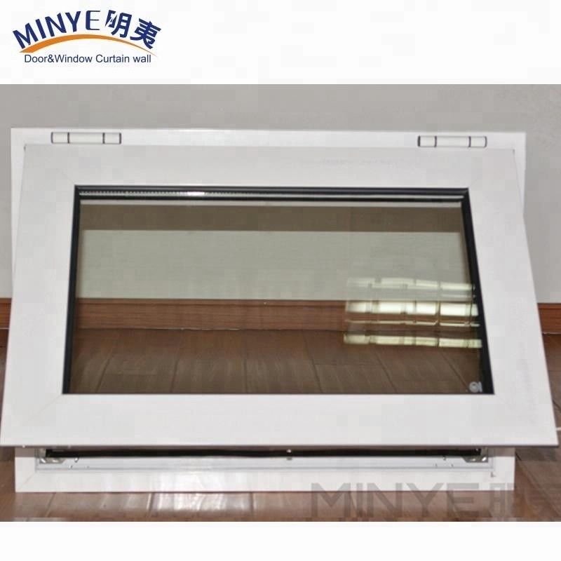 Открытый обычный профиль ПВХ, цветовой настройка, UPVC/PVC горизонтально поворачиваемые одноподвесные окна