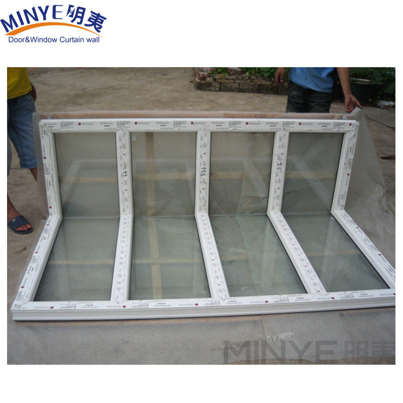 Бесшовные угловые окна с UPVC рамой 90 градусов усиленный алюминий/PVC окно